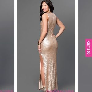 🔴 REDUCED PRICE BY 50%🔴 PromGirl: Gold Sequin